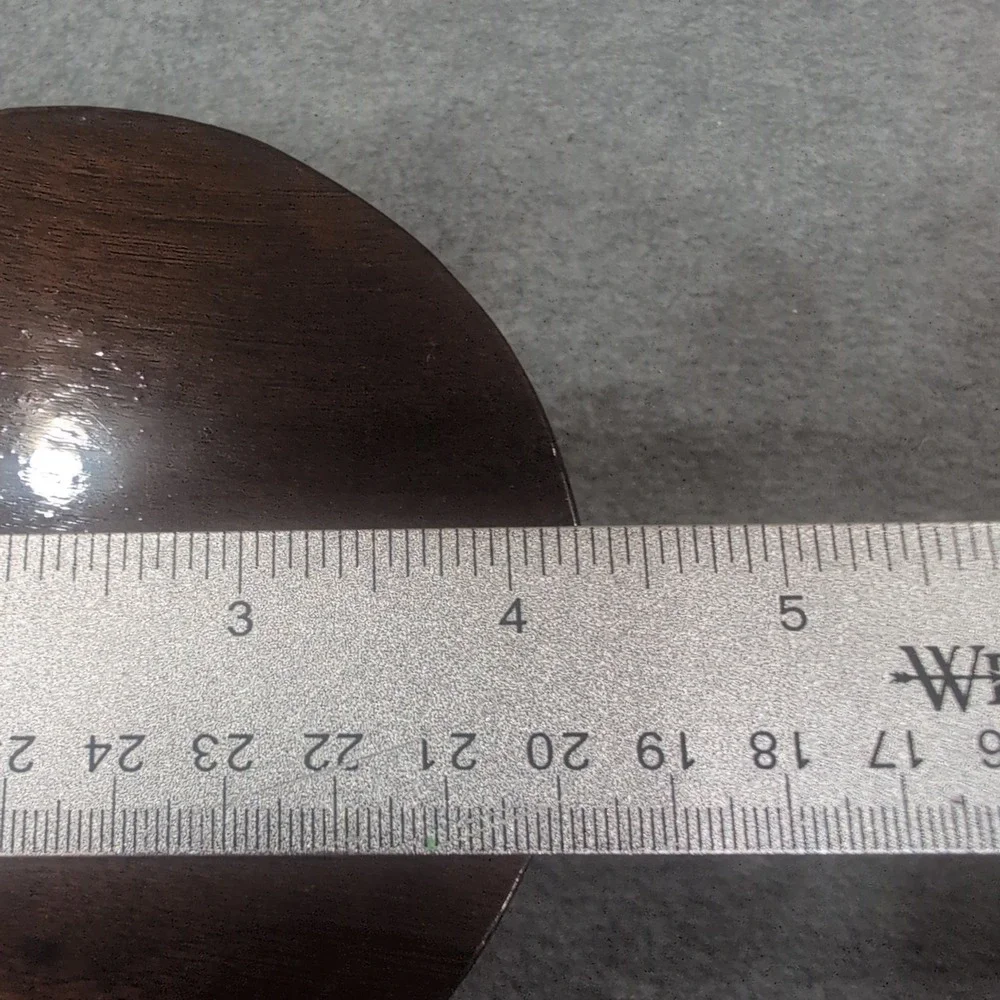 Miniature Dark Wood Round Table Dollhouse Furniture Accessory Decor‎